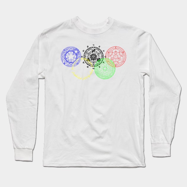 Magic Circle Olympics Long Sleeve T-Shirt by ikaszans